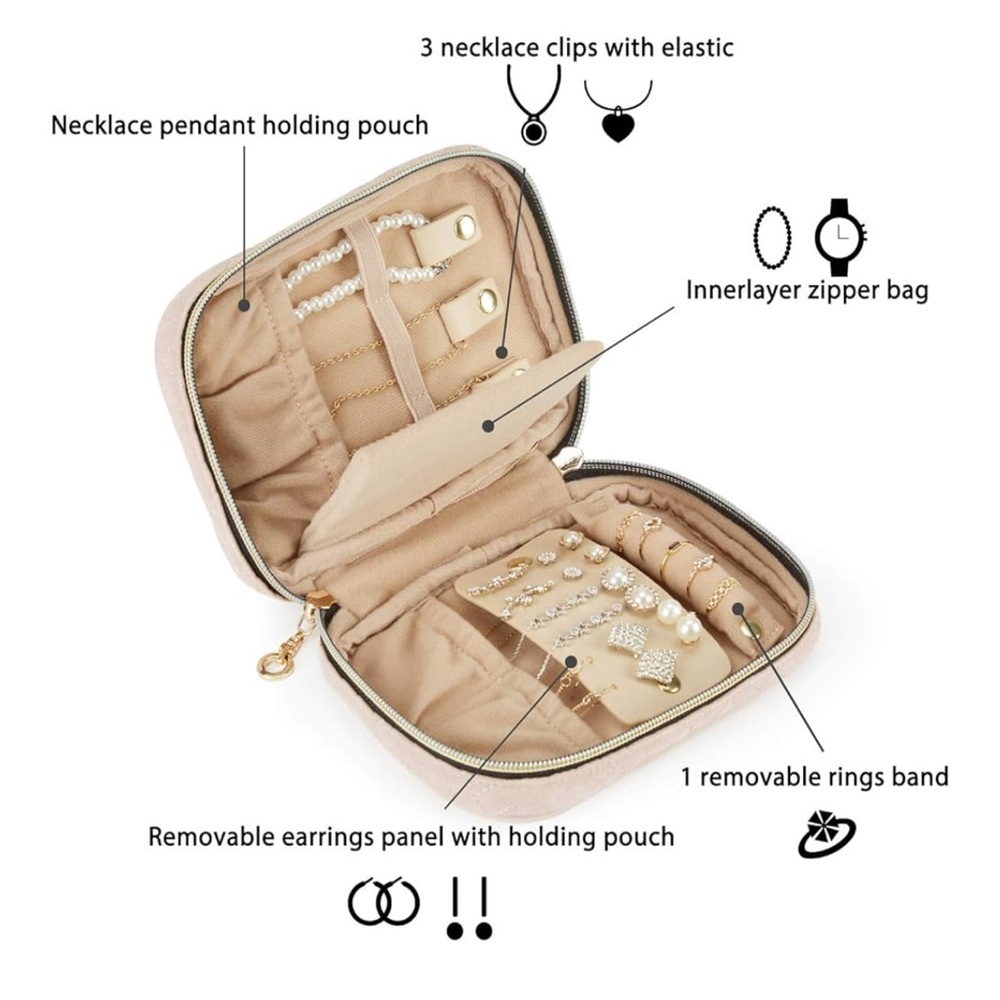 BAGSMART Travel Jewelry Organizer Case - Picture 4 of 5